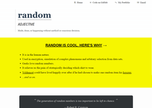 Random Website - 10k Apart 2016 Contest